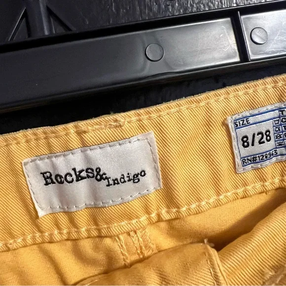 Rocks&Indigo Bright Yellow High-Waist Wide Leg Pants - Picture 5 of 5